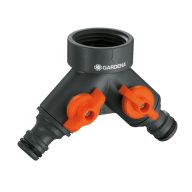 2-Wege-Wasserverteiler für 1/2"- und 3/4"-Hähne