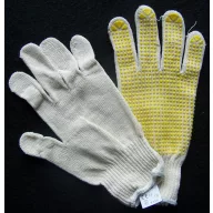 Schutzhandschuhe Doppelfaser, gepunktet 4360