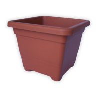 Quadratische Terrakotta-Töpfe 18 cm