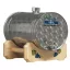 Horizontaler Tank auf Holzständer inox, mit Zapfhahn 50 l