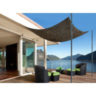   Ausklappbares Beschattungsnetz "Sahara" hell-/dunkelbraun 2,4x3 m