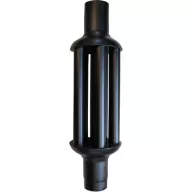   Trommel mit dicker Wand (1,8 mm) schwarz, 1000 mm Durchmesser:130 mm