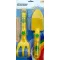 Kinder-Gartengeräte-Set 2 Stück gelb