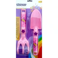 Kinder-Gartengeräte-Set 2 Stück rosa