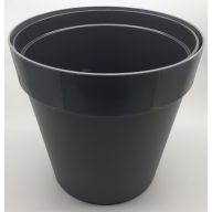 Dekotopf anthrazit 28