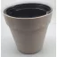 Ziertopf graubraun 28
