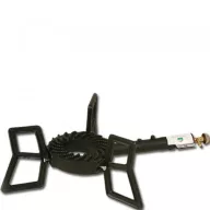 Gasbrenner Guss 3 Beine+PB Gasdruckminderer Set mit Schlauch