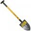 Geschmiedeter Spaten 1,3 kg mit gelbem T-Griff MUTA PROFI