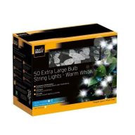   Lichterkette Gardman, 50 extra große Glühbirnen, Farbe 10,02 m