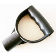 D-Griff aus Kunststoff am Ende der Schneeschaufel