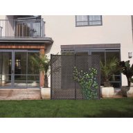 Dekorative Außenplatte Privat 1x2 m anthrazit