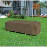   Gartenmöbel Abdeckung für rechteckigen Tisch + 8 Stühle Covertop 325x205x90 cm