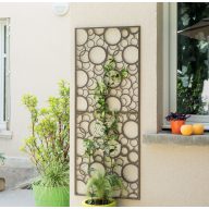   Metallplatte mit dekorativen Motiven Dekorationsplatte 0,6x1,5 m 2012056