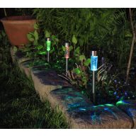 Gartenlampe, steckbar, solarbetrieben Atusa 5,5x31 cm