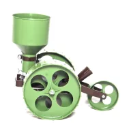 Vibrierende Zinken der kleinen Reihensämaschine R-2