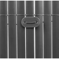   Kunststoff-Bambusverschluss "Fixcane" grau 26Stk/Packung