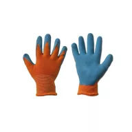 Kinder Gartenhandschuhe orange, latex Größe 3