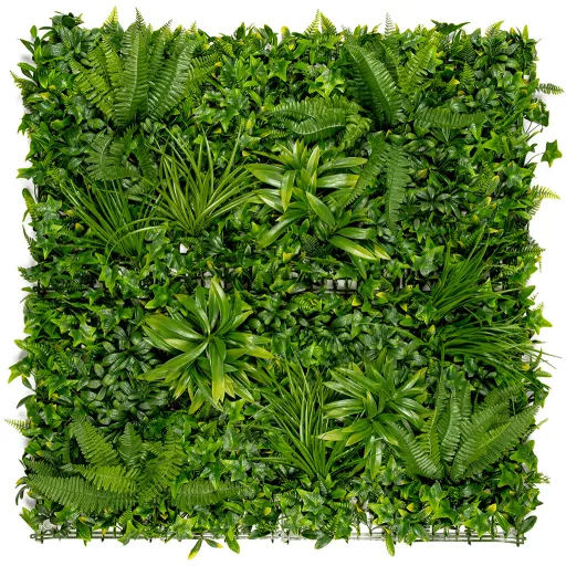 Grüne Wand mit tropischen Pflanzen Vertical Tropic 1x1 m