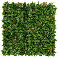   Grüne Wand mit roten Bohnenblättern Vertical Red Lauro 1x1 m