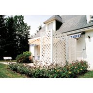 Dekorative Außenplatte Classic 1x2 m weiß