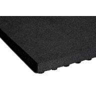 Gummiplatte geteilt Spielplatz Schwarz 45x1000x1000mm