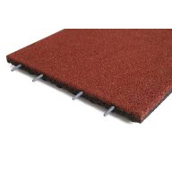 Gummiplatte Spielplatz rot 60x500x500mm