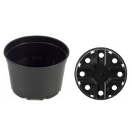   Kunststofftöpfe schwarz 9 cm (1652 Stück/Karton) Göttinger