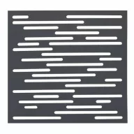   PP-Kunststoffplatte mit dekorativen Mustern Nautic-Platte anthrazit 1mx1m