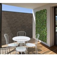 Grüne Wand mit Lorbeerblättern Vertical Lauro 1mx1m