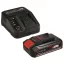 Einhell Akku + Ladegerät 2,5Ah 18V Power-X-Change Starter-Kit