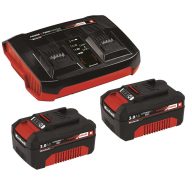   Einhell 2 Stück Akku + Twin Charger 2x3,0Ah & Twincharger Kit