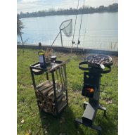 Gartenofen und Herd mit Ablagefläche