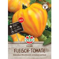   Tomaten Fleischtomaten (gelb-orange gestreift) Anacoeur 8 Samen Sperli