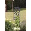 Pflanzgefäß aus Metall mit dekorativen Steinmotiven Steinspalier schwarz 0,33x1,2 m
