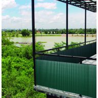 Ovales Kunststoffrohr Litecane PVC grün 1,5x3 m