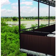 Ovales Kunststoff-Schilfrohr Litecane PVC braun 1x3 m