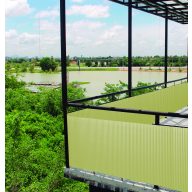 Ovales Kunststoffrohr Litecane PVC-Bambus 2x3 m