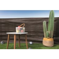 Zaungeflecht mit Knopflöchern Recynet Plus braun 2x50 m