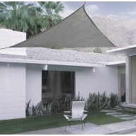 SUNNET KIT ∆ gewebtes Sonnensegel grau 3 x 3 x 3 m