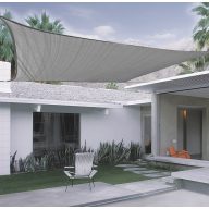 SUNNET KIT ■ gewebtes Sonnensegel grau 3,6 x 3,6 m