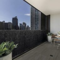 Künstliche Hecke Hidegraphit anthrazit 1,5x3 m