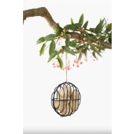 Vogelfutterhaus BOBBIE Draht, schwarz rund