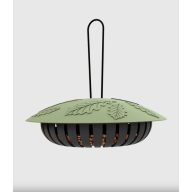   Vogelfutterautomat MILA 98% recycelt, für Erdnüsse, grün/schwarz