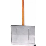 Schneeschaufel aus Metall (40×32 cm) mit Stiel