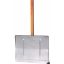 Schneeschaufel aus Metall (40×32 cm) mit Stiel