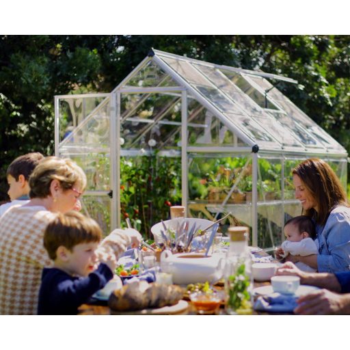 Polikarbonát üvegház Palram-Canopia HARMONY-ezüst 6x8 (1,83x3,05 m)