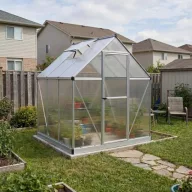   Polycarbonat-Gewächshaus Palram-Canopia MYTHOS, silber 1,83 x 1,83 m