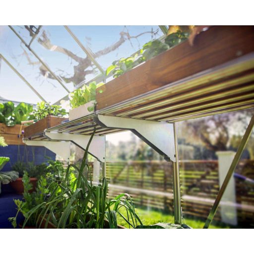 Nagy teherbírású fém polcrendszer Palram-Canopia üvegházakhoz-4 db-os készlet