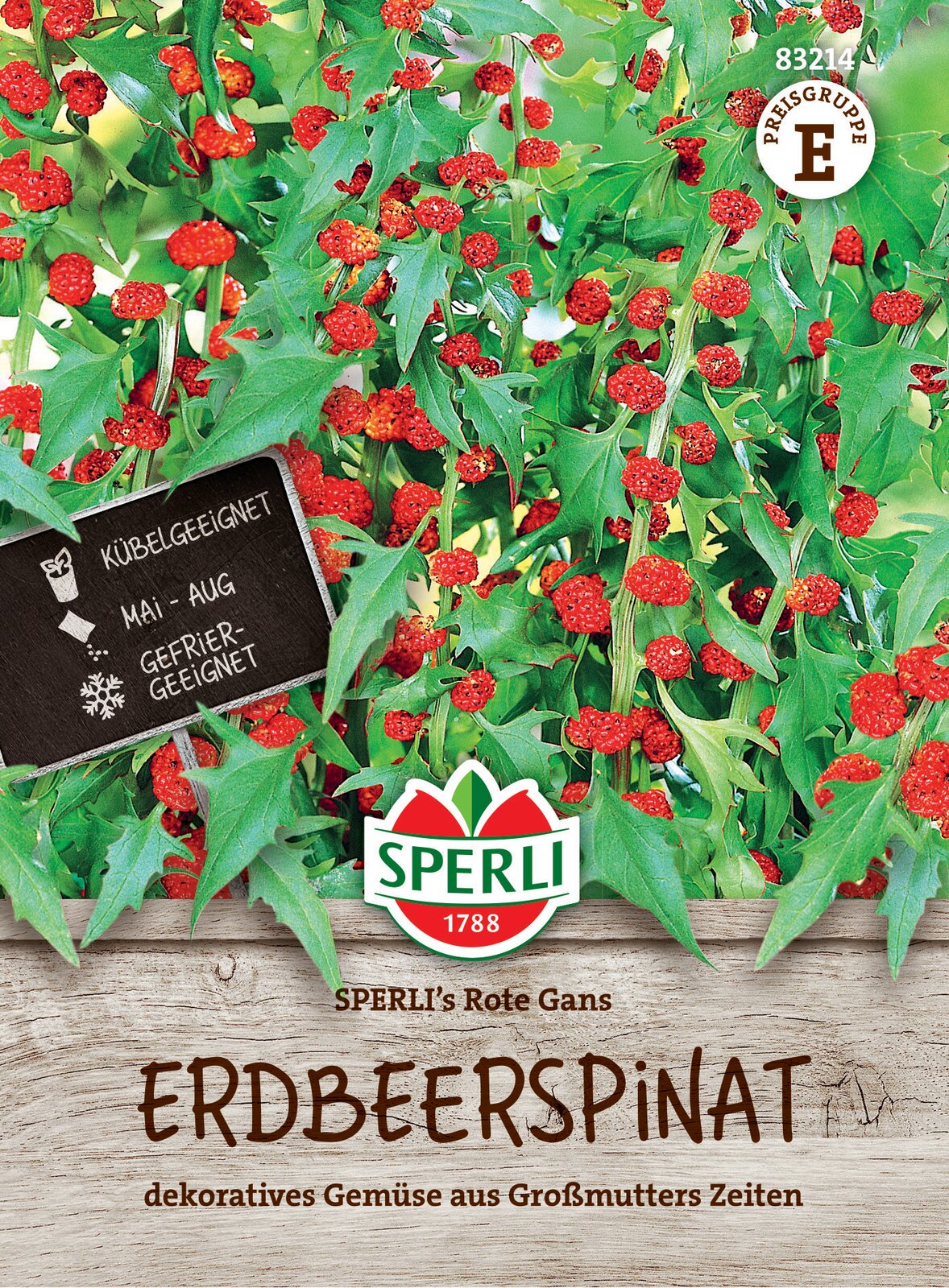 Erdbeerspinat (Gänsefußblatt) Rote Gans 100 Körner Sperli