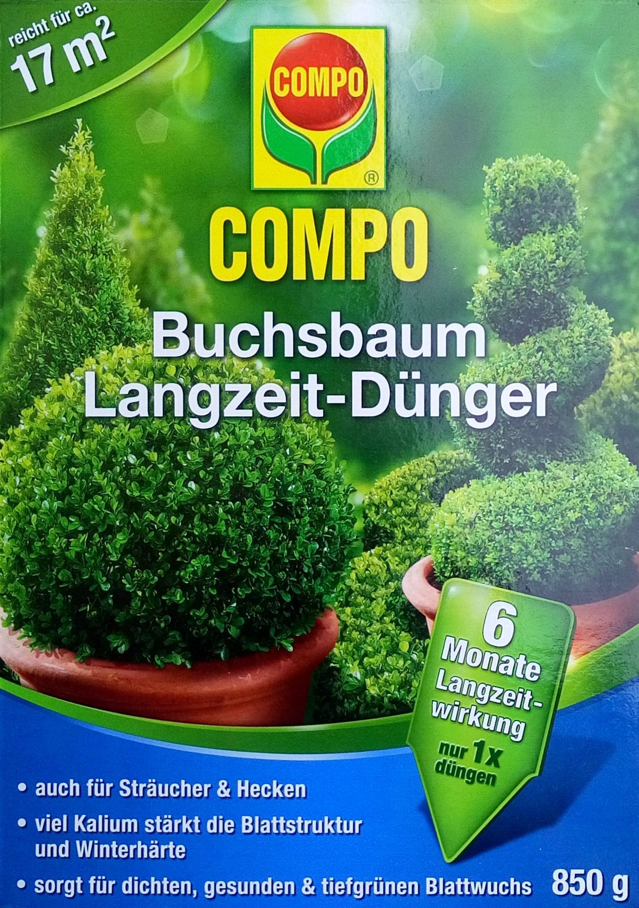 Compo langwirkendes Buzus/Evergreen-Futter 850 g